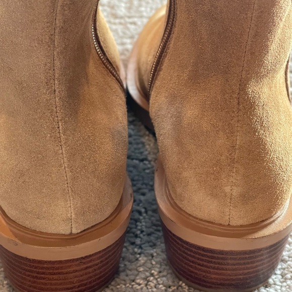 Matisse Nate Tan Suede Ankle Boots, Faux Shearling Lining, 2” Heel, Size 7M - Picture 5 of 15